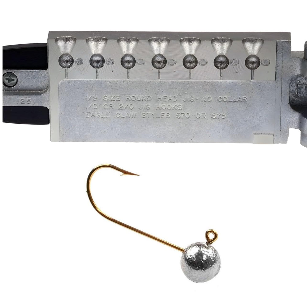 Circle B Tackle Do It Mold PRO-101 round head jig, 1/8 oz, for fast, clean pours.