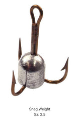 Circle B Tackle Do It Mold Snag Weight 2.5 oz in water for snag retrieval use.