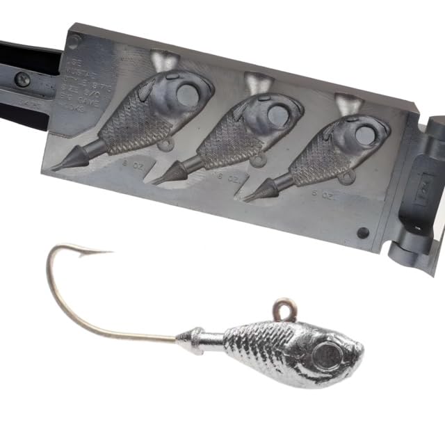 Circle B Tackle Do It Mold Ultra Minnow Jig, 5 oz, 3-cavity SHR-3-568, lifelike action ready