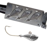 Circle B Tackle Do It Mold Ultra Minnow Jig, 5 oz, 3-cavity SHR-3-568, lifelike action ready