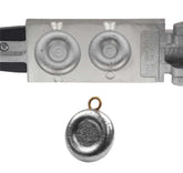 Circle B Tackle Do It River Sinker donut-profile holds position against river currents.