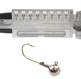 Circle B Tackle Do It Round Head Jig 1/32oz with eight-cavity mold for versatile rigs.
