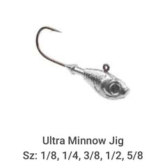 Circle B Tackle Do It Ultra Minnow Jig 1/4 oz detail shot highlighting precise cavities.