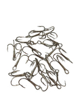 Circle B Tackle Eagle Claw 375 treble hook 50-pack, 2X strong nickel finish for durable hooks.