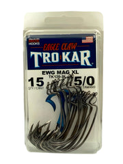Circle B Tackle TK120 Magworm hook closeup with platinum black finish for heavy cover
