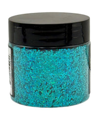 Circle B Tackle heat-resistant glitter for soft plastic lures, ideal for repeated reheating.