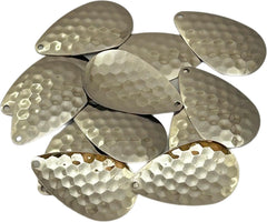 Circle B Tackle Magnum Colorado nickel blade side view for musky lure reflection