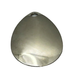 Circle B Tackle Nickel Smooth Blade with reflective coating for higher visibility.