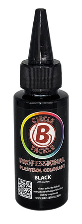 Circle B Tackle plastisol colorant bottle with dropper for precise color control.