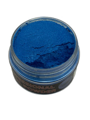 Circle B Tackle soft plastic lure mica powder close-up shows vibrant color payoff.