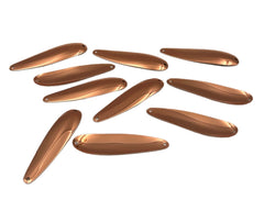 USA-made copper spoon with burnished edges protects lines during trolling.