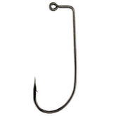 Circle B Tackle Victory 10111BN 90-degree jig hook close-up, showing extra-strong forged steel for demanding fishing