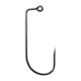 Circle B Tackle Victory 10575BN close-up of black nickel 90° jig hook with Endura Needle Point