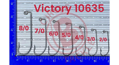Circle B Tackle Victory 10635 90° hook pack view highlighting forged heavy wire for tough jigging