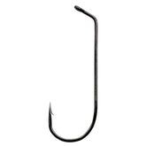 Circle B Tackle Victory 10798 black nickel 60° flat-eye hook close-up for jig fishing versatility