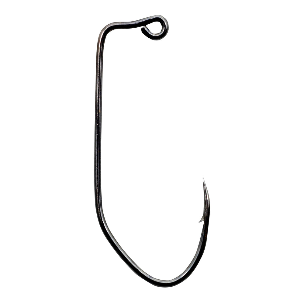 Circle B Tackle Victory 11149 V-LOC 90° hook in black nickel for precise jigging and strong holds.