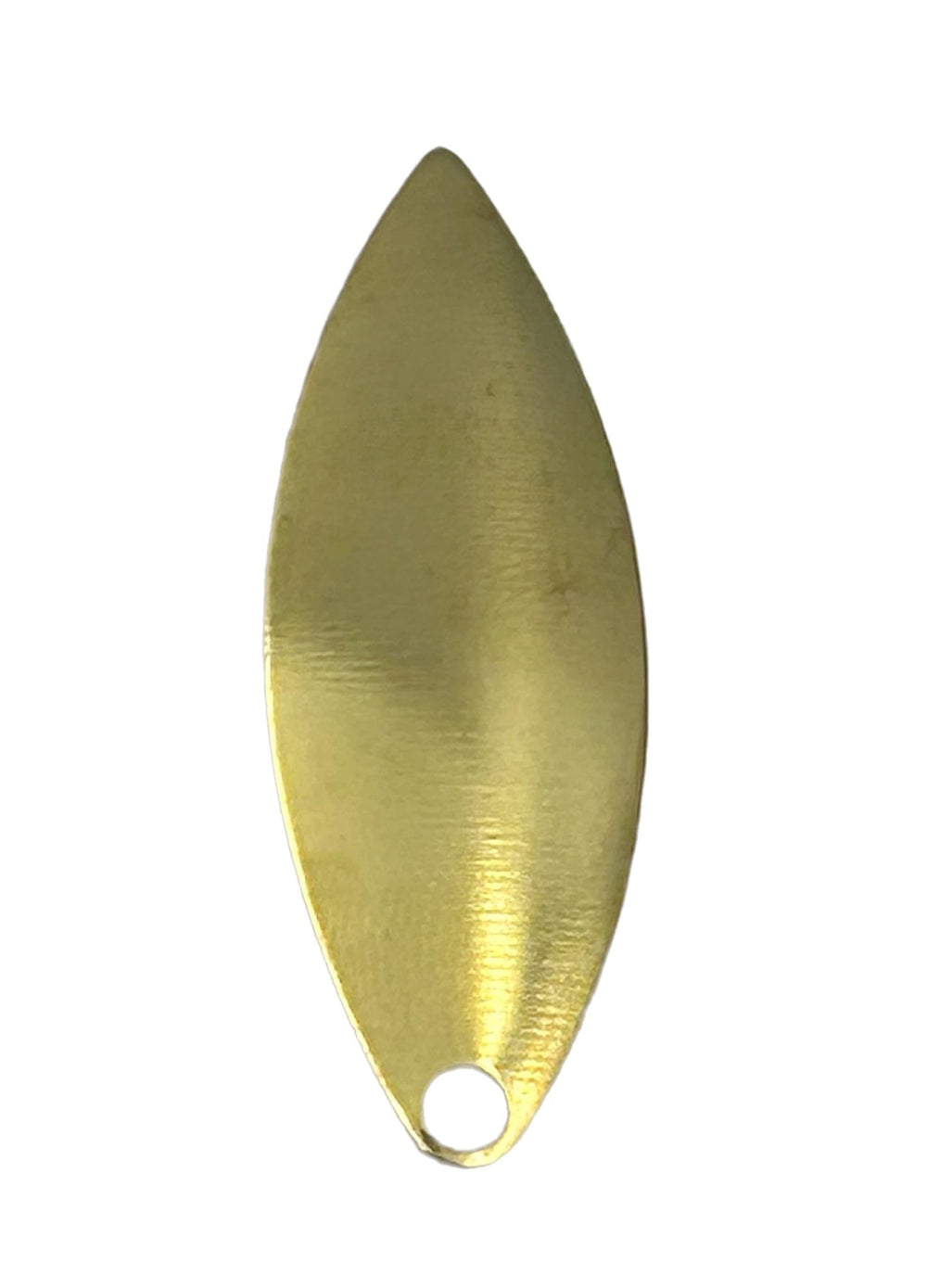 Circle B Tackle Willow Brass Smooth Blades pack with premium finish for better reflection.