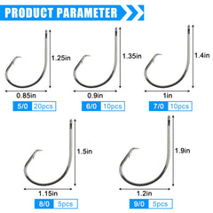 High carbon steel circle hook for fishing