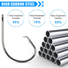 Circle hook with closed straight eye design