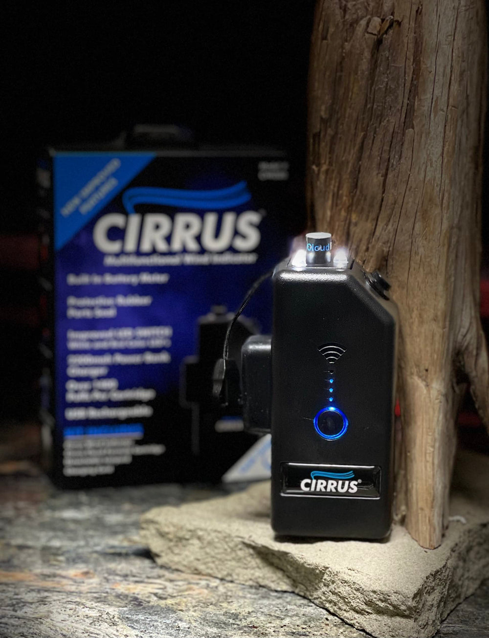 Cirrus wind indicator front view for portable scent training and wind direction checks.