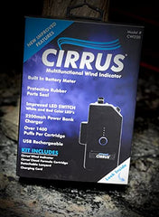 Cirrus wind indicator LED flashlight in action for low-light scent sessions.