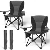 cjdropshipping heavy duty folding chair front view demonstrates 500lb capacity for rugged outdoor seating.