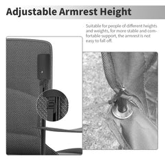 Insulated cooler bag detail on the cjdropshipping chair keeps beverages cool outdoors.
