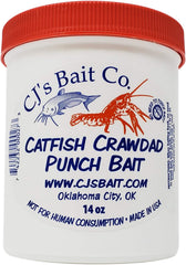 CJ's Catfish Punch Bait Minnow flavor applied to a hook for bites