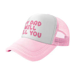 Ckajuoau pink trucker hat back closure offers adjustable comfort