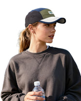 Front view of Clakllie 5-Panel Hat Green