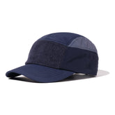 Clakllie waterproof 5-panel cap navy blue on model