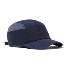Corduroy forehead panel detail on navy cap
