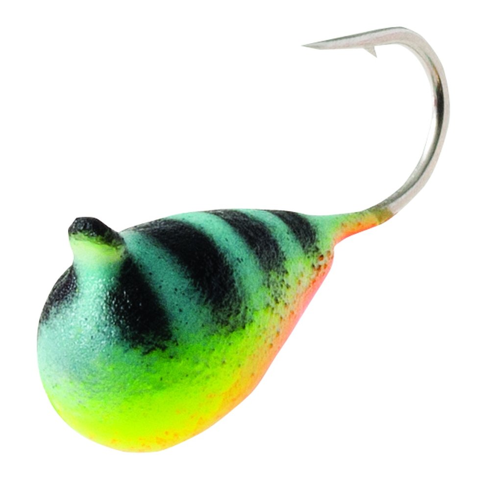 CLAM Drop Jig with tungsten vertical presentation for crappie and bluegill—enhances precise drops and hookups