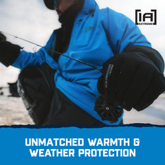 CLAM IceArmor Extreme Gloves DWR-coated outer layer provides reliable water resistance during slushy commutes.
