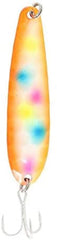 CLAM The Peg Flutter Spoon Orange Bread flashes in water to attract big walleye