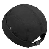 CLAPE Brimless Cap for Men - front view, black nylon