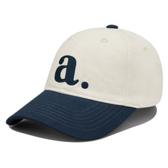 Front view of CLAPE two-tone baseball cap with embroidery