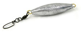 Clarkspoon 4oz ball-bearing sinker with snap swivel for smoother trolling and easier rig changes.
