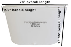 classAcustoms Marine T-2600-LW drop-in lid recesses flush with top.
