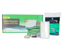Cleanwaste Green Mountain bag packaging ready for outdoor adventures