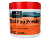 Cleanwaste portable mini poo powder scoop-and-canister enables sanitary waste treatment on camping trips.