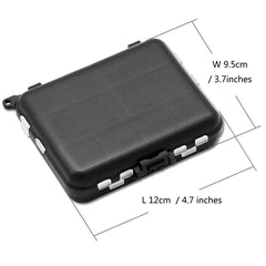 Clear tackle box showing contents at a glance