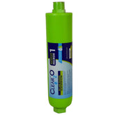 CLEAR2O inline water filter assembly attached to a hose for fresh-tasting water
