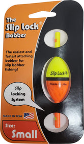Clearly Outdoors Slip Lock Bobber Small attached to line for instant bait placement