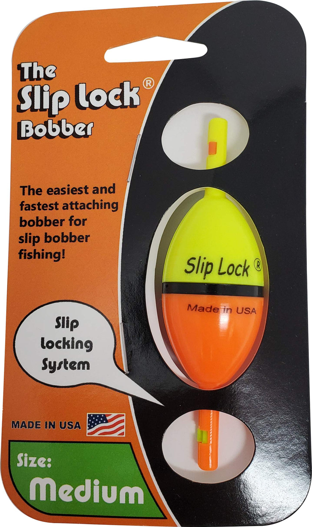 Clearly Outdoors Smart Bobber Slip Lock setup enables quick bait attachment at any depth.
