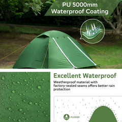 Clostnature Polaris tent assembly demonstrates quick setup with aluminum poles