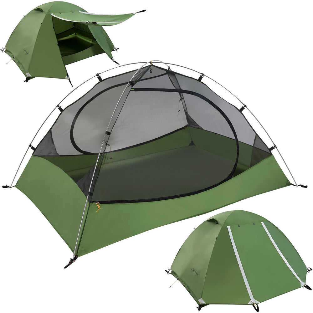 Clostnature Polaris front view shows waterproof outer shell for all-season camping