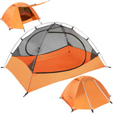 Clostnature Polaris tent setup demonstrates quick freestanding assembly for easy camping.