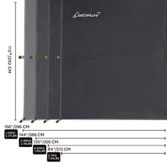 Clostnature ultralight camping tarp packable design saves space for backpacking trips