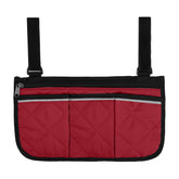 Cloudpower armrest storage bag strap attachment keeps bag secure on any chair.